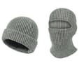 Stickad Balaclava - Vinterhuvudbonader LightGrey LightGrey