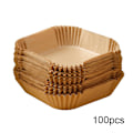Miniatyrbillede 2 af 6: INF Air Fryer engangspapir til frituregryder 16 cm 100 stk Natur