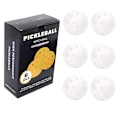 Pikkukuva 1 / 3: Pickleball-pallosetti 6 kpl, 40-reikäiset pickleball-pallot 74 mm Valkoinen