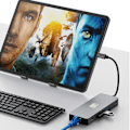 Miniatyrbild 4 av 4: 8-i-1 USB C Hub, Dubbla 4K60Hz, Gigabit Ethernet-adapter