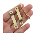 Miniatyrbillede 9 af 9: 100 stk. Dobbeltsidet Savtakket Billedophæng med Skruer (50 Sorte + 50 Guld)