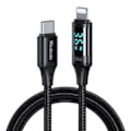 Pikkukuva 1 / 4: Kaapeli Mcdodo CA-1030 USB-C Lightningiin, 36 W, 1,2 m (musta)