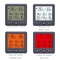 Miniatyrbillede 2 af 6: Digitalt termometer / hygrometer med 3 fjernsensorer Sort