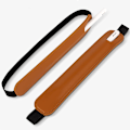 Miniatyrbild 2 av 5: Apple Pencil-fodral, skyddsfodral i PU-läder för iPad Pencil Brun