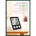 Miniatyrbillede 9 af 11: Digitalt indendørs termometer hygrometer med komfortindikator - sort TS-9909-B