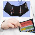 Miniatyrbillede 4 af 6: Nursing Clipboard Foldbar, med penneholder til studerende, sygeplejersker Sort