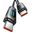 Miniatyrbild 4 av 5: Mcdodo CA-3611 USB-C till USB-C-kabel, automatisk avstängning, PD 100W, 1,8m (svart)