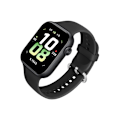 Miniatyrbillede 1 af 3: Silikonerem med sølvspænde til smartwatches Sort