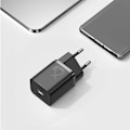 Miniatyrbild 11 av 11: Baseus Super Si Snabbladdare 1C 25W med USB-C-kabel för USB-C 1m (svart)