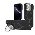 Magnetiskt Ställ Telefonskal Kompatibelt med iPhone 17 Pro Max, Stötsäkert Silikon & TPU Skydd