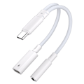 Pikkukuva 1 / 4: AA10-B2P15 USB-C - 3,5 mm -sovitin PD-latauksella