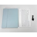 Miniatyrbild 5 av 5: Läderfodral med RGB Bluetooth-Tangentbord för iPad iPad 9,7 tum Blå