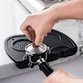Miniatyrbild 3 av 4: Silikonmatta för kaffetamper, halkfri espresso-stampdyna Svart