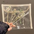 Miniatyrbillede 4 af 4: Elegant Magnolia Hairpin Tone Alloy Hair Stick til kvinder 2 Guld
