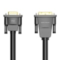 Miniatyrbillede 1 af 6: DVI (24+1) til VGA-kabelventil EABBG 1,5m, 1080P 60Hz (sort)