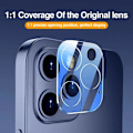 Miniatyrbillede 5 af 8: Objektivdæksel til iPhone 12 Pro Max kamera i hærdet glas 2-pak