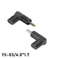 Pikkukuva 2 / 4: 2-Pack Type-C Naaras - 20V Kulmattu DC Uros PD Trigger Sovitin - 100W USB-C Virransyöttö