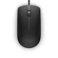 Miniatyrbild 1 av 3: DELL MS116, Ambidextrous, Optisk, USB Type-A, 1000 DPI, Svart