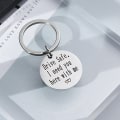 Miniatyrbillede 4 af 4: Nøglering til bilnøgle "Drive safe" rustfrit stål Sølv