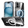 Miniatyrbild 1 av 2: Classic Hybrid (HaloLock) ESR-fodral med stativ för iPhone 16 (klar)