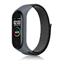 Miniatyrbillede 1 af 5: Nylon urrem til Xiaomi Band 8/9 Grå