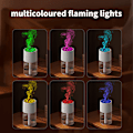 Miniatyrbillede 6 af 11: Vulkan Luftfugter HS02: Simuler Flamme med 7-Farvet Lys Hvid