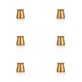 Miniatyrbild 1 av 7: Ljusskydd, elegant ljustillbehör 6-pack Guld