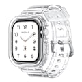 Pikkukuva 1 / 8: Läpinäkyvä TPU-suojaus Apple Watchille - Integroitu ranneke 46 mm:lle