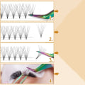 Miniatyrbillede 3 af 5: Vippeklaser eyelash extension 6D-D 100-dele Sort 13 mm