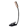 Miniatyrbillede 1 af 5: Bøjelig læselampe med clips - 10 LED-pærer Hvid