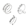 Miniatyrbild 1 av 5: INF Justerbar Antistressring i Koppar, 3-pack Silver