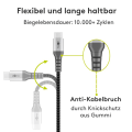 Miniatyrbild 5 av 10: USB-C™ till USB-A textilkabel med metallkontakter 1 m