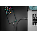 Miniatyrbild 3 av 3: Synkronisera och ladda Super Speed ​​USB-C™ till USB A 3.0 laddningskabel