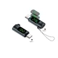 Miniatyrbild 3 av 3: Type-C hona-till-hane-adapter 2-pack med digital display, 240 W, 80 Gbit/s data och 8K-video vid 60 Hz Grey Grey