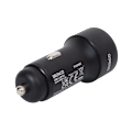 Miniatyrbild 4 av 5: USB car charger, 1xUSB-A 18W, 1xUSB-C PD 20W, tot 38W, black