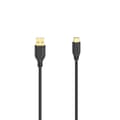 Kabel USB-C Flexi-Slim USB-A-USB-C Guld Svart 0,75m