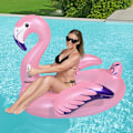Miniatyrbild 2 av 6: Badmadrass 1.53m x 1.43m Luxury Flamingo