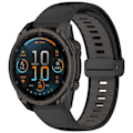 Miniatyrbillede 2 af 4: Urrem til Garmin Smartwatch Sort+grå 20 mm