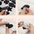 Miniatyrbillede 2 af 5: Selvklæbende plaster til stofreparation Nylon Sort 5-ark
