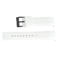 Miniatyrbillede 1 af 3: Silikone urrem til Huawei GT5/GT4/Watch4 Hvid+sort 22 mm