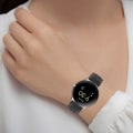Miniatyrbild 5 av 7: Klockarmband i Äkta Läder 20 mm för Google Pixel Watch 1/2 Svart