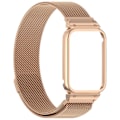 Miniatyrbild 1 av 3: Klockarmband för Xiaomi Mi Band 8 Pro - Metallram med Milanese Loop Guld