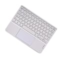 Miniatyrbillede 2 af 6: Trådløst touchpad-tastatur til tablets Hvid L
