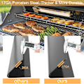 Miniatyrbillede 4 af 4: 3-delt grillvarmeplader til Weber Spirit 200 & 210 Series - Sort