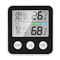 Miniatyrbillede 1 af 11: Digitalt indendørs termometer hygrometer med komfortindikator - sort TS-9909-B