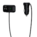 Miniatyrbillede 4 af 11: Bil Bluetooth MP3-afspiller + Oplader Baseus T Shaped S-16 Black OS