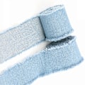 Miniatyrbild 2 av 3: Denimfrans, Mellanblå tvätt, 4 cm bred, 1,5 meter