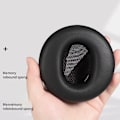 Miniatyrbild 5 av 6: Premium Svarta Proteinläder Öronkuddar för Dyson Zone