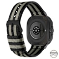 Miniatyrbild 2 av 3: Klockarmband i Nylon för Samsung Watch 7 Ultra 22 mm Svart + ljusgrå