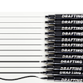 Miniatyrbild 3 av 5: Precision Fineliner Pens - 12 Svarta Pennor för Ritning & Skissning